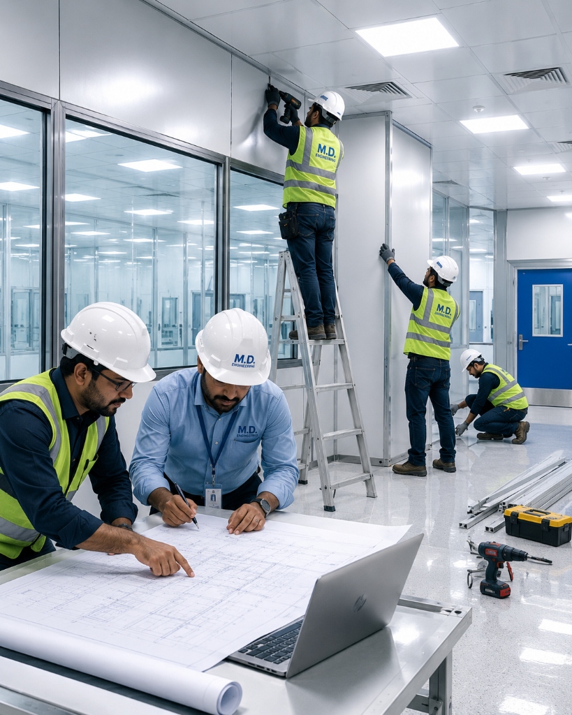 Precision panel installation and ceiling grid assembly